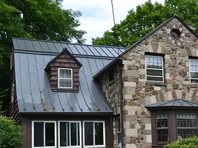 curved aluminum roof