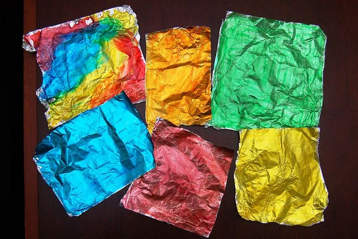 colored aluminum foil