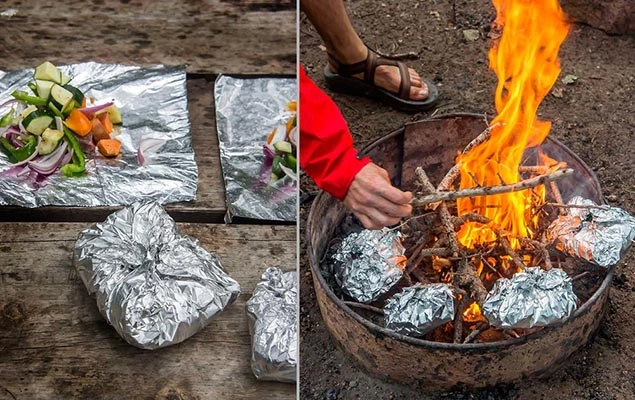 aluminum foil burn