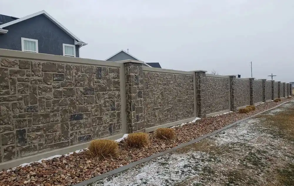concrete fence stone