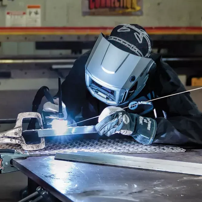 welding to remove oxidation from aluminum