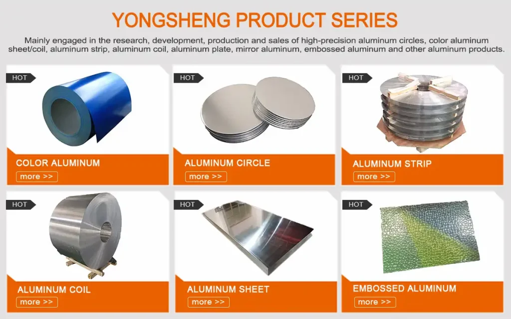 different aluminum products