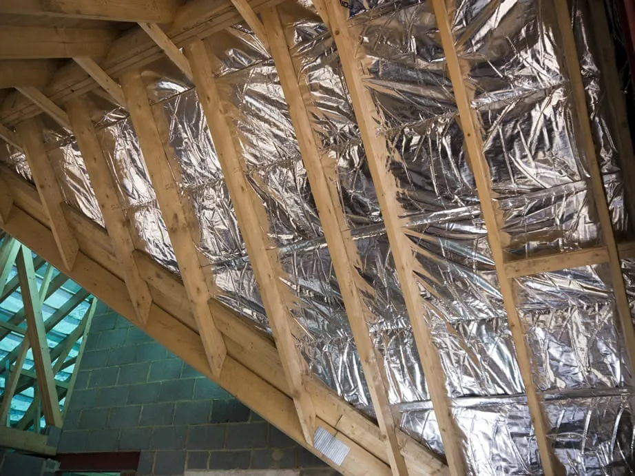 aluminum foil in buildings