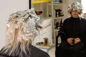 hair salon aluminum foil
