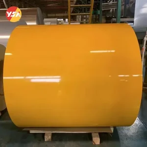 yellow aluminium coil