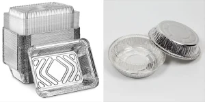 aluminum foil pan with plastic lids