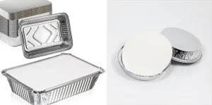 aluminum foil pan with paper lids