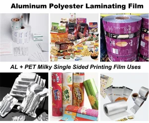 AL PET Milky Single Sided Printing Film Applications