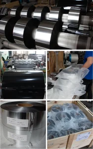 Black AL PET Aluminium Laminating Foil Production Show