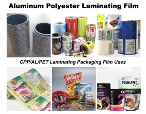 CPP AL PET Laminating Packaging Film Applications