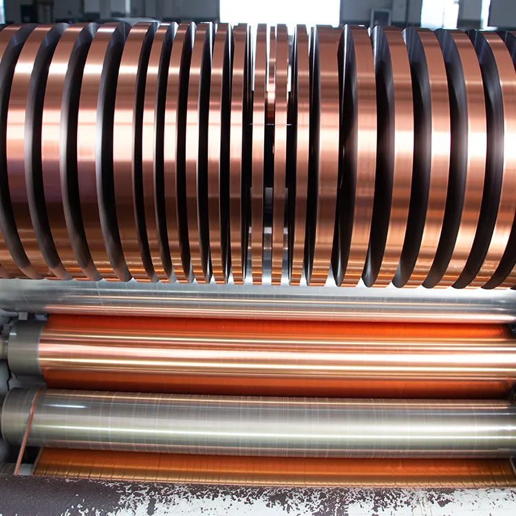 Copper Color AL PET Mylar For Cable Slitting