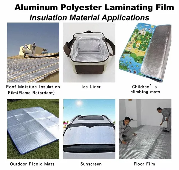 aluminum polyester Laminating film for insulation