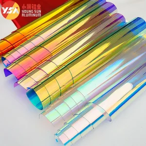 Colorful Transparent Laser Film Product