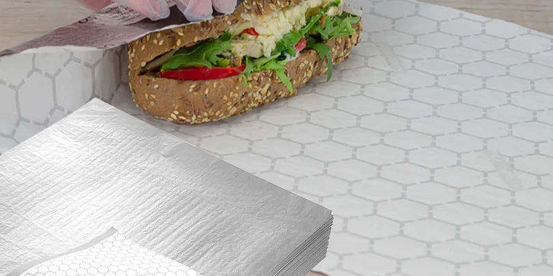 Wrap Burger In Pre-cut Burger Foil